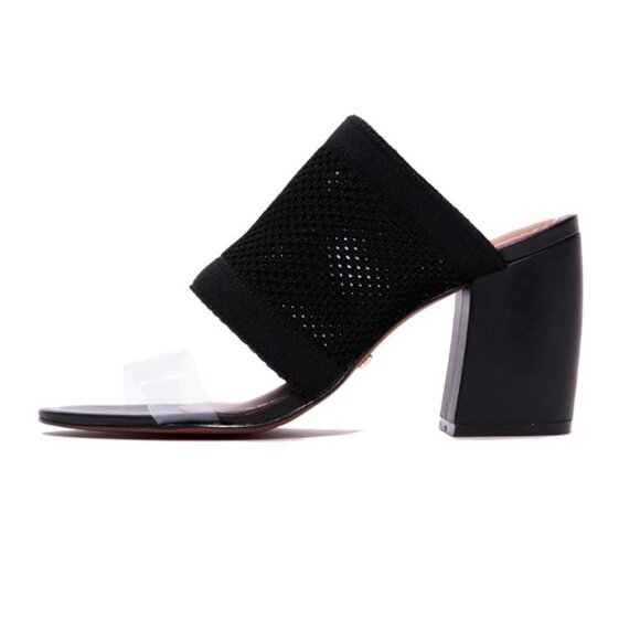 L’intervalle Vanesa Black Stretch Heels - Picture 3 of 10